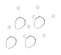 COLLBATH 4pcs Creative Hairbands with Foam Balls Decorative Headdresses for Women Breathable Comfortable Headband Props for Wedding Prom Dance Party Accessories