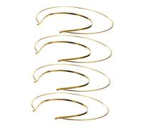 COLLBATH 4pcs DIY Gold Crown Headbands Multi-purpose Hair Hoops Comfortable Hair Accessories for Women Parties Engagements Beauty Pageants