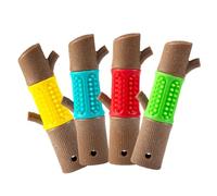 COLLBATH 4pcs Dog Teething Toy Bamboo Chewing Rods Puppy Grinding Toys for Healthy Gums