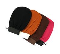 COLLBATH 4Pcs Exfoliating Bathing Gloves Mixed Colors Soft Skin-friendly Shower Mitts for Men and Women Body Scrub Spa Cleansing Bath Towel Gloves