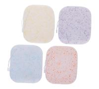 COLLBATH 4Pcs Face Washing Sponge Thickened Exfoliating Cleaning Sponges for Gentle Facial Cleansing and Makeup Removal for Daily Skincare and Travel Use
