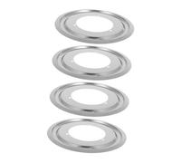 COLLBATH 4pcs Gas Burner Covers Stainless Steel Drip Trays Replacement Range Drip Pan Reflector Bowls for Stove Spill Trays