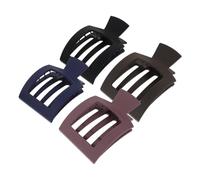 COLLBATH 4pcs Geometric Hairpin Matte Non-slip Large Claw Clip for Women Girls Thick Thin Hair Accessories for Daily Styling