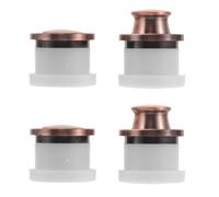 COLLBATH 4pcs Invisible Recessed Cabinet Handles Spring, Round Zinc Alloy Flush Mount Concealed Pulls for Tatami-Style Closets and Storage Units, Seamless Integration