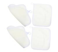 COLLBATH 4pcs Japanese Style Bath Towels Extra Bath Towels Exfoliating Wash Cloths Soft Mesh for Body Face Shower