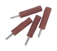 COLLBATH 4Pcs Large Cylindrical Flap Sanding Wheels with 6Mm Shank, Sandpaper Drum Abrasive Flap Wheel Kit for Rotary Tools, Polishing and Grinding Accessories for Die Grinders in Workshop