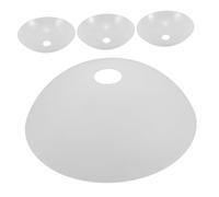 COLLBATH 4pcs Minimalist PVC Half-Round Lamp Shade Replacement Plastic Pendant Lampshades for Living Bedroom Lightweight Design Enhancing Warm Lighting and Modern Home