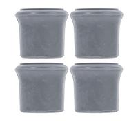 COLLBATH 4pcs Non-Slip Rubber Replacement Feet for Shower Chairs and Bath Stools Fit Rubber Leg Tips for Toilet Chairs Walking Canes Lightweight and Easy to Install