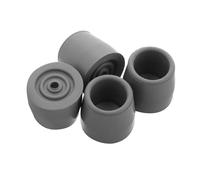 COLLBATH 4pcs Non-Slip Rubber Walker Feet Tips Replacement Parts for Crutches and Shower Chairs Sturdy Rubber Ends for Mobility Aids Stable Cane and Walker Accessories