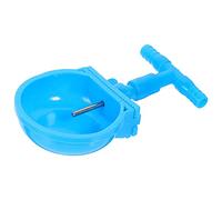 COLLBATH 4pcs Rabbit Drinker House Outdoor Rabbit Fish Bottle Rabbit Drinking Small Pan with Lid Light Bulb Dog Water Dispenser Fasteners Air Cup Foam Rabbit Water Dispenser Blue Plastic