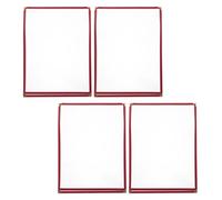 COLLBATH 4pcs Red Menu Covers 12.4 X 9 Inch Single Page Menu Holders for Restaurant and Cafe Table Use Sturdy Sleeves for Bars and Food Service