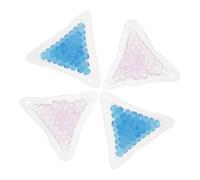COLLBATH 4pcs Reusable Ice Bags Hot Cold Therapy Packs with Heat-Absorbing Beads Microwave Safe Hot Cold Bags for Injury Relief Knee Neck Blue Rosy