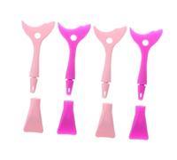 COLLBATH 4pcs Reusable Silicone Eyeliner Stencil Nonirritating Multi-functional Eye Makeup Tool for Precise Winged Contour Liner Mascara Guard Eyelash Shield Suitable for Beginners and Pros