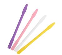 COLLBATH 4pcs Silicone Facial Mask Stirring Sticks for Home Use and Travel, Easy Application and Suitable for Arts, 10cm Reusable Makeup Stirring Rods for DIY Beauty and Craft Mixing