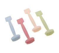 COLLBATH 4pcs Silicone Facial Mud Mask Applicator Brush Double-head Skincare Tool for Gentle Lotion Cream Gel and Mud Application in Matcha Pink and Blue Colors