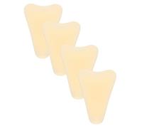 COLLBATH 4pcs Silicone Private Parts Covers for Women Self Adhesive Swimming Sticker Pads Invisible Thin Water Drop Shape Protectors for Yoga Swimwear and Intimate Area Privacy