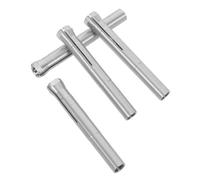 COLLBATH 4pcs Spring Collet Chuck for Nail Drill Bits Stainless Steel Three-jaw Clamping Adapter Secure Replacement for Electric Nail Drill Compatibility for Professional Salons and DIY