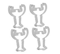 COLLBATH 4pcs Stainless Steel Lobster Shape Cookie Cutters Molds Eco Friendly Baking Supply for Home Kitchen Bakery Non Stick Fruit and Vegetable Pastry Cutters Rust