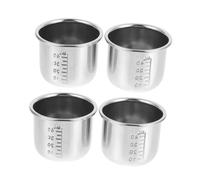 COLLBATH 4Pcs Stainless Steel Measuring Cups with Scale Heatproof Medicine Jugs for Home Hospital Laboratory Use