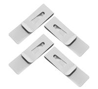 COLLBATH 4pcs Stainless Steel Money Clips 85x25x0.8mm Vintage Cash Holder Minimalist Wallet Organizer for Men Business Travel