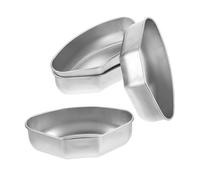 COLLBATH 4pcs Stainless Steel Steamer Basket with Separate Compartments for Vegetables Meat Seafood Cooking Kitchen Food Holder Trays Efficient Easy-clean Steamers
