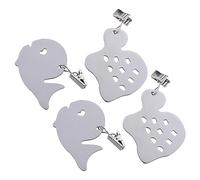 COLLBATH 4Pcs Stainless Steel Tablecloth Clips Animal Design Table Cloth Holders for Outdoor Picnic Use Windproof Tablecloth Weights Turtle Whale Smooth Finish