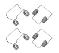 COLLBATH 4pcs Stainless Steel Torsion Spring Replacement Parts for Thermal Flask Lid and Vacuum Carafe, DIY Coffee Pot Lid Springs with Right Angle and Bent Angle for Home Kitchen Use