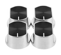 COLLBATH 4pcs Stove Control Knob Part Range Knob Replacement for Kitchen Gas Stove Brushed for Household Oven