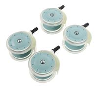 COLLBATH 4pcs Stroller Replacement Wheels Universal Swivel Caster Wheels for Walkers and Pushchairs Sturdy Silent Wear-Resistant Thin Mint Green Suitable for Mobility Equipment