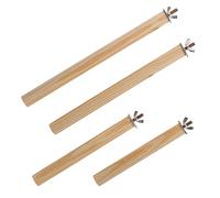 COLLBATH 4pcs Sturdy Parrot Perch Poles for Bird Cage Standing Rods for Chewing Play Multi Bird Perches for Enhanced Exercise Happiness
