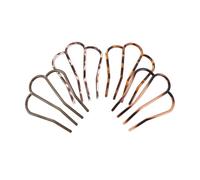 COLLBATH 4pcs U Shaped Hair Bun Maker Teeth Side Comb Plastic Hair Styling Fork Comb for Updo Parties Weddings