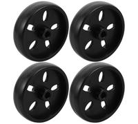 COLLBATH 4pcs Universal Patio Heater Wheels - 3.62" Black Plastic Caster Wheels for Patio Heater Replacement, Easy to Move and Install, 8mm Hole