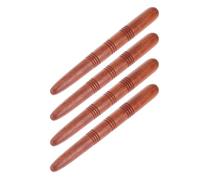 COLLBATH 4pcs Wooden Acupuncture Point Rod Handheld Acupoint Massager Sticks for Full Body Trigger Point Therapy Lightweight Portable Massage Tools for Foot Hand Face and Muscle Relief