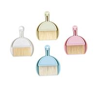 COLLBATH 4sets Combination Dustpan Brush Set Mini Broom for Home Small Duster Extendable Portable Cleaning Supplies Easy to Use