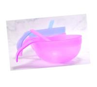 COLLBATH 5 Set Plastic Facial Mask Bowl Set with Stick Portable DIY Face Mask Mixing Tool for Women, Easy to Carry, Assorted Colours, for Cosmetic and Skincare Use Random Color