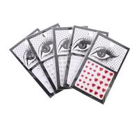 COLLBATH 5 Sheets Festival Face Gems Rhinestone Eye Stickers Body Jewels for Women Self-adhesive Multi-shape Facial Decorations for Halloween Party Masquerade Day Dead Easy Peel-off No