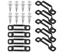 COLLBATH 50 Sets Invisible Furniture Connectors Black Wear-Resistant Cabinet Fasteners Practical Household Connecting Screws for Furniture Assembly