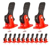 COLLBATH 50pcs 3mm Tile Leveling System with Reusable Tile Spacers and Floor Leveler Compound Plastic and Steel Construction for Precise Adjustment and Convenient Storage for Tool Use