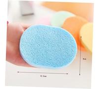 COLLBATH 50pcs Natural Bamboo Charcoal Facial Sponges for Skin Cleansing and Exfoliating Colorful Soft Face Cleaning Pads Gentle Pore Detox and Oil Removal Safe and Skincare Random Color