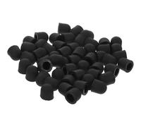 COLLBATH 50pcs Silicone Stylus Pen Tips Replacement for Capacitive Touch Screens, Black round Shape with Smooth Operation and Accurate Touch Experience for Tablet and Laptop Devices