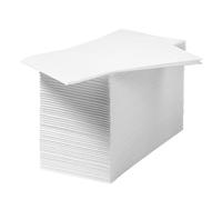 COLLBATH 50Pcs White Cloth- -Free Napkins 17"X12" 50G/㎡ Disposable Party Dinner Napkins for Wedding Reception Table Decor and Birthday Events