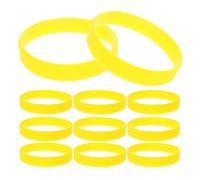 COLLBATH 50pcs Wristbands Stretch Silicone Bracelets Stylish Soft and Comfortable Silicone Material Multiple Ways to Use Unisex Party Skin-friendly Bracelets