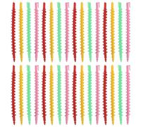 COLLBATH 54pcs Spiral Curlers for Natural Hair - Heatless Plastic Perm Rods for Long Short Barber Hairdressing Rollers Salon Women Young Ladies