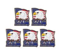 COLLBATH 5pcs 250th Anniversary Usa Flag Lapel Pins, Lightweight Zinc Alloy Patriotic Enamel Brooches for Independence Day Celebration and Patriotic Gathering Events