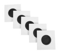 COLLBATH 5pcs 86 Type Wall Plate Cable Pass Through Rubber Grommet, White Electrical Outlet Cover Panel Hole for Home and Commercial Cable Management