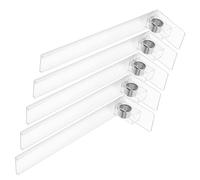 COLLBATH 5pcs Automatic Drink Pusher for Fridge Plastic Spring Loaded Beverage Dispenser with Glide Shelf for Inventory Management in Retail and Convenience Stores