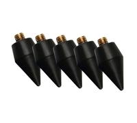 COLLBATH 5pcs Drilling Pen Nail Art Wax Refill Nail Art Refills Dotting Pen Replacement Tips Black Metal