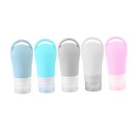 COLLBATH 5pcs Empty Travel Bottle Container Cosmetic Dispensing Bottle for Shampoo Lotion The Go