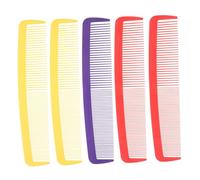 COLLBATH 5pcs Giant Wide Tooth Comb Plastic Prank Props for Halloween Carnival Party Oversized Funny Costume Hair Accessories Red Yellow Purple for Cosplay and Stage Performances