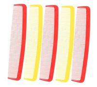 COLLBATH 5pcs Giant Wide Tooth Comb Prop for Halloween Carnival Cosplay Lightweight Large Funny Hair Comb in Red and Yellow Creative Costume Accessory to Enhance Party Atmosphere and
